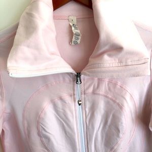 Lululemon powder pink zip jacket